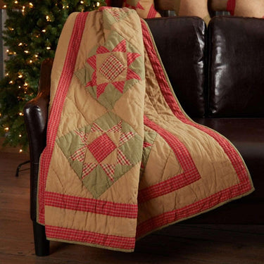 Dolly Star Quilted Throw 60x50 - The Fox Decor